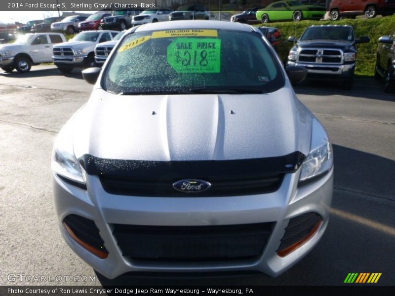 Sterling Gray / Charcoal Black 2014 Ford Escape S