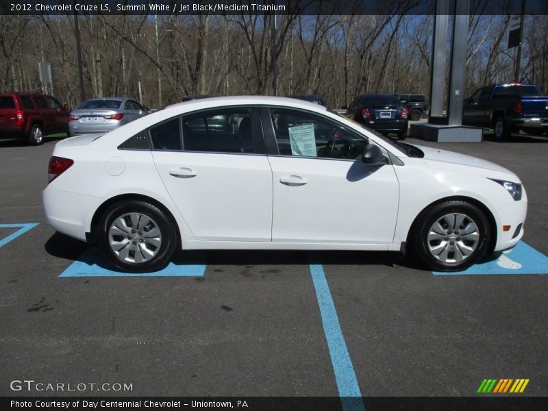 Summit White / Jet Black/Medium Titanium 2012 Chevrolet Cruze LS