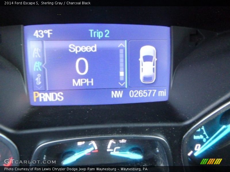 Sterling Gray / Charcoal Black 2014 Ford Escape S