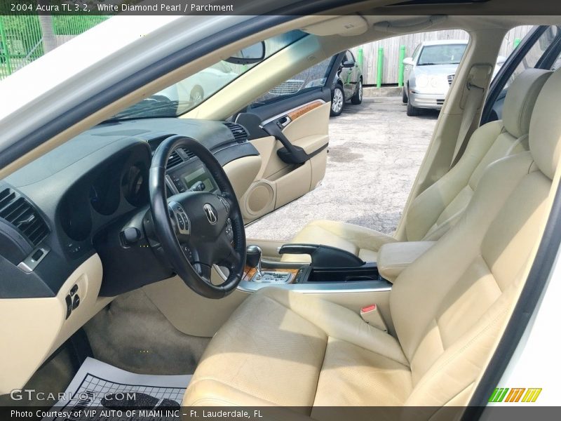 White Diamond Pearl / Parchment 2004 Acura TL 3.2