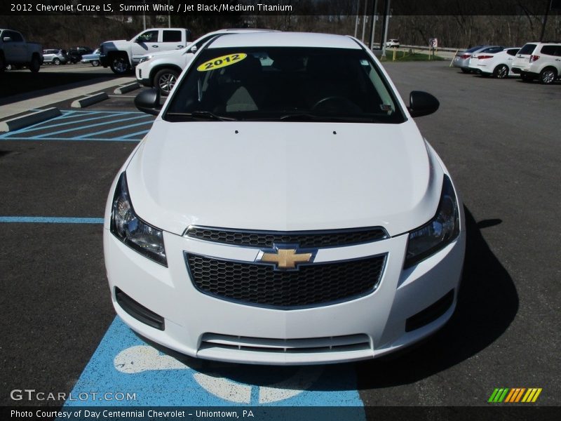 Summit White / Jet Black/Medium Titanium 2012 Chevrolet Cruze LS