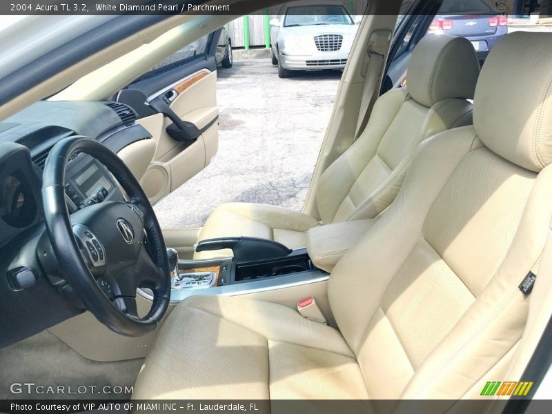 White Diamond Pearl / Parchment 2004 Acura TL 3.2