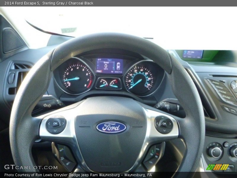 Sterling Gray / Charcoal Black 2014 Ford Escape S