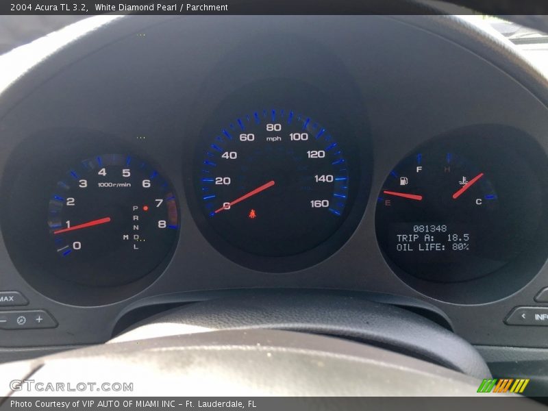 White Diamond Pearl / Parchment 2004 Acura TL 3.2