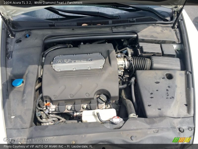 White Diamond Pearl / Parchment 2004 Acura TL 3.2