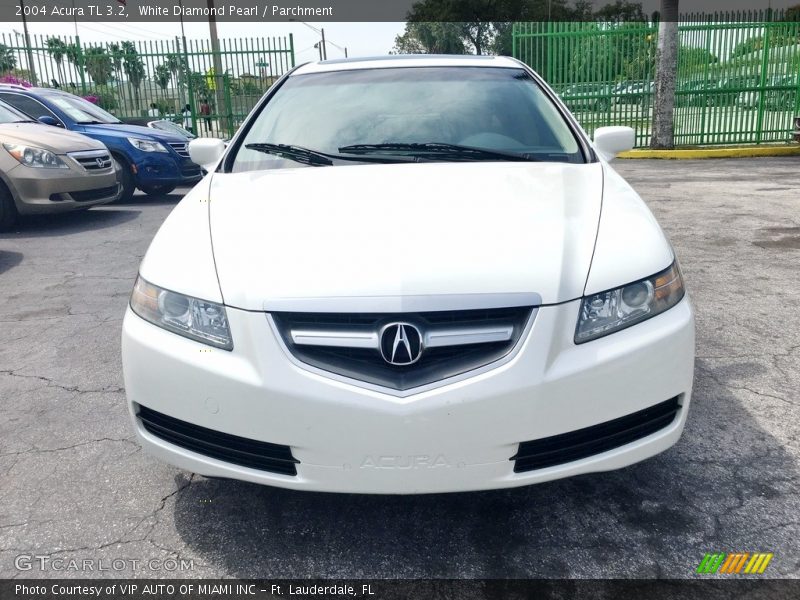 White Diamond Pearl / Parchment 2004 Acura TL 3.2