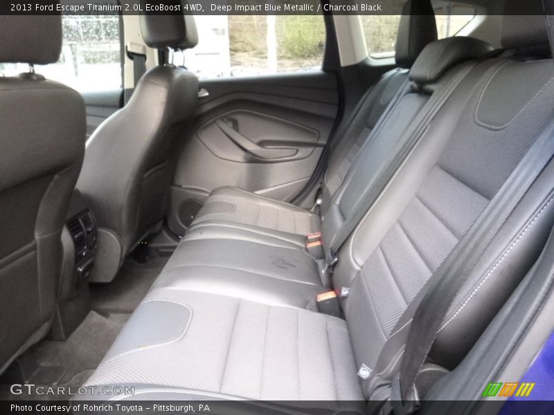 Deep Impact Blue Metallic / Charcoal Black 2013 Ford Escape Titanium 2.0L EcoBoost 4WD