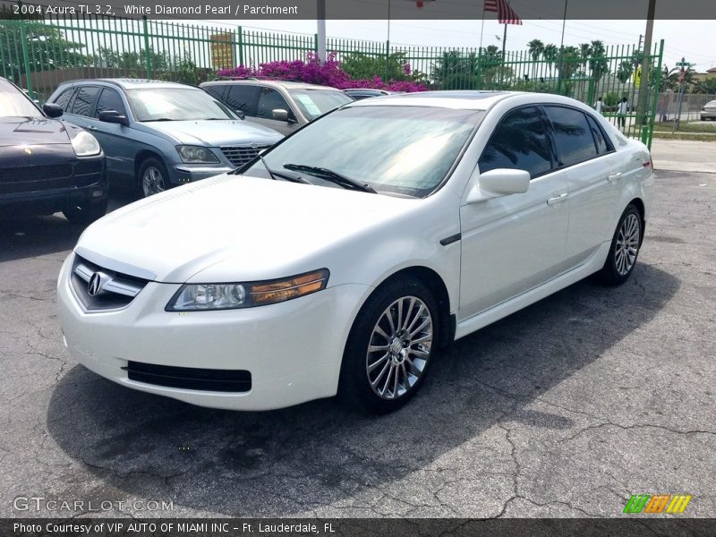 White Diamond Pearl / Parchment 2004 Acura TL 3.2