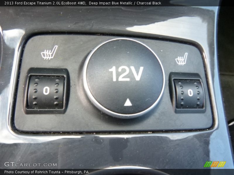 Deep Impact Blue Metallic / Charcoal Black 2013 Ford Escape Titanium 2.0L EcoBoost 4WD