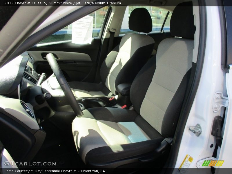 Summit White / Jet Black/Medium Titanium 2012 Chevrolet Cruze LS