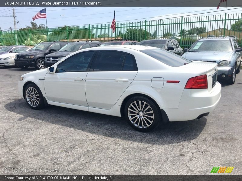 White Diamond Pearl / Parchment 2004 Acura TL 3.2