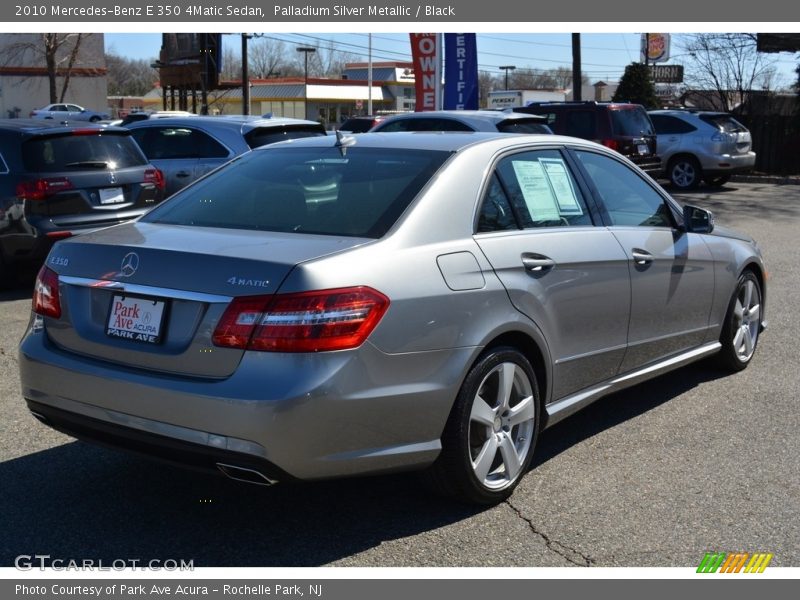 Palladium Silver Metallic / Black 2010 Mercedes-Benz E 350 4Matic Sedan