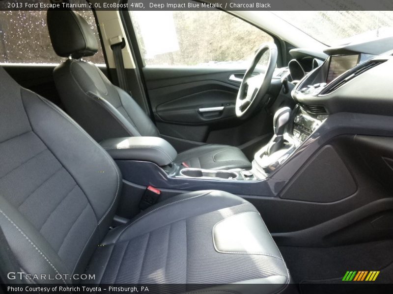 Deep Impact Blue Metallic / Charcoal Black 2013 Ford Escape Titanium 2.0L EcoBoost 4WD