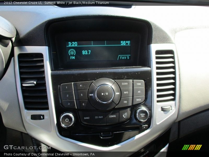Summit White / Jet Black/Medium Titanium 2012 Chevrolet Cruze LS