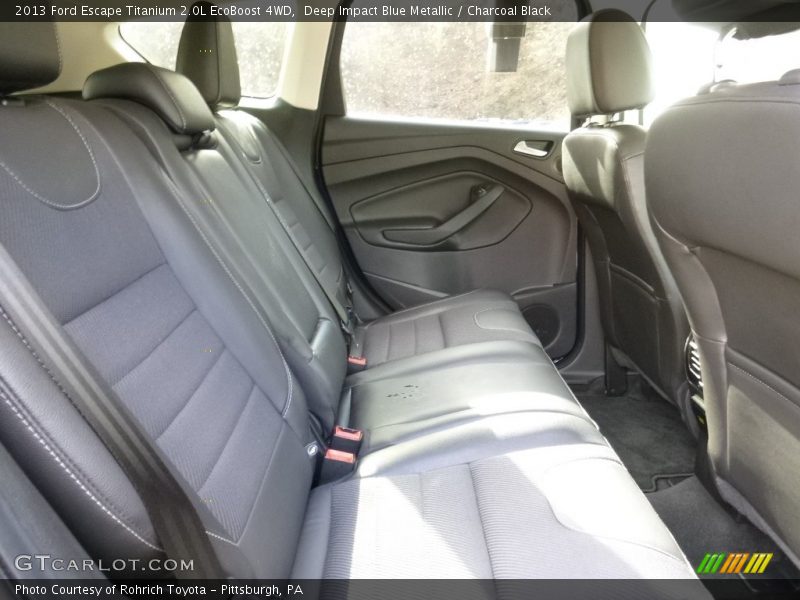 Deep Impact Blue Metallic / Charcoal Black 2013 Ford Escape Titanium 2.0L EcoBoost 4WD