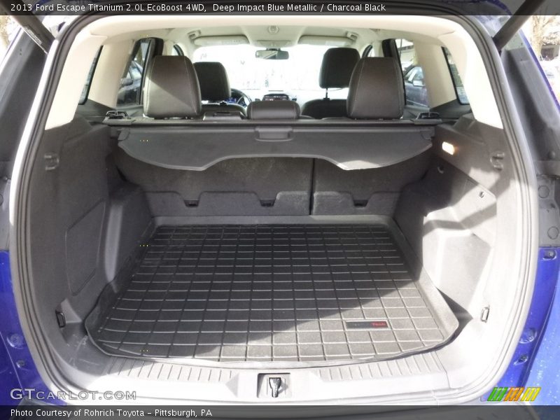Deep Impact Blue Metallic / Charcoal Black 2013 Ford Escape Titanium 2.0L EcoBoost 4WD
