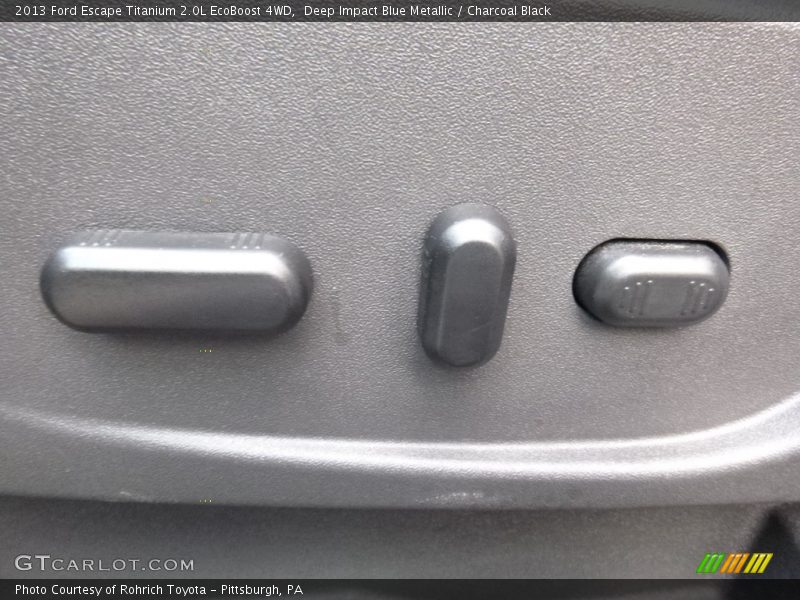 Deep Impact Blue Metallic / Charcoal Black 2013 Ford Escape Titanium 2.0L EcoBoost 4WD
