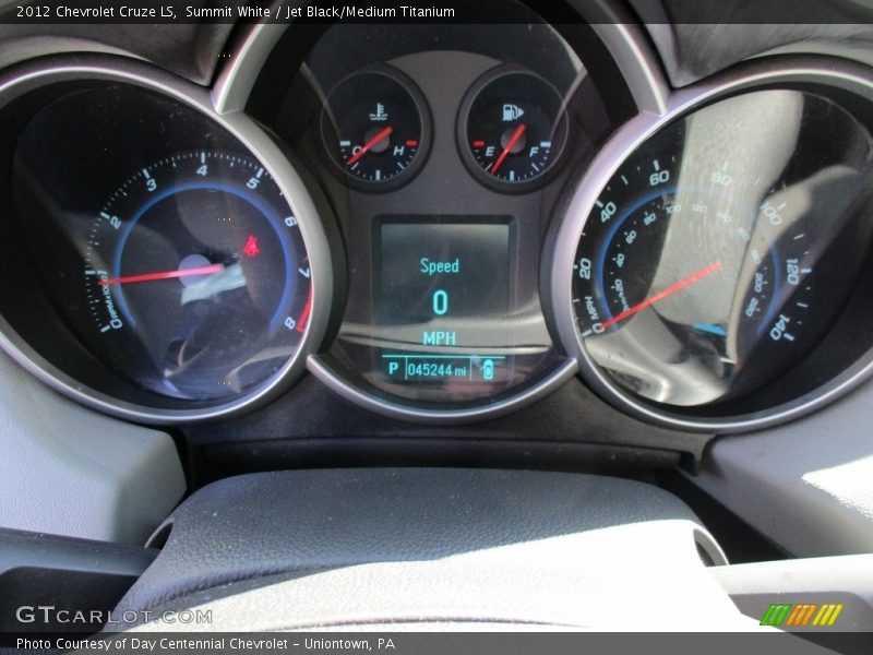 Summit White / Jet Black/Medium Titanium 2012 Chevrolet Cruze LS