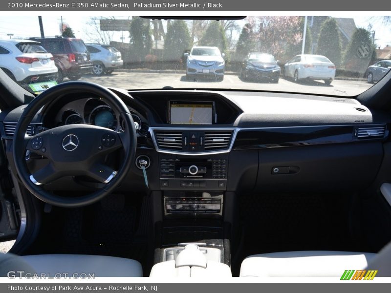 Palladium Silver Metallic / Black 2010 Mercedes-Benz E 350 4Matic Sedan