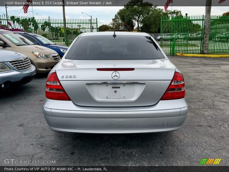 Brilliant Silver Metallic / Ash 2006 Mercedes-Benz E 350 Sedan