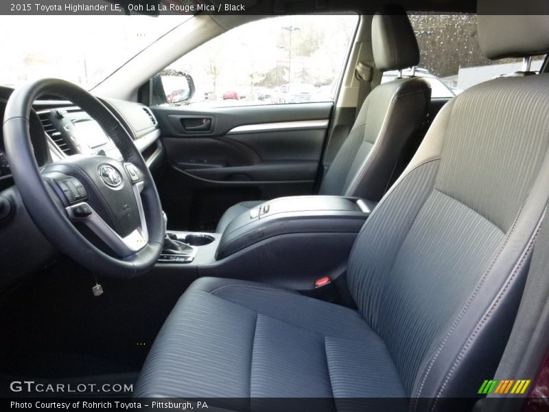 Ooh La La Rouge Mica / Black 2015 Toyota Highlander LE
