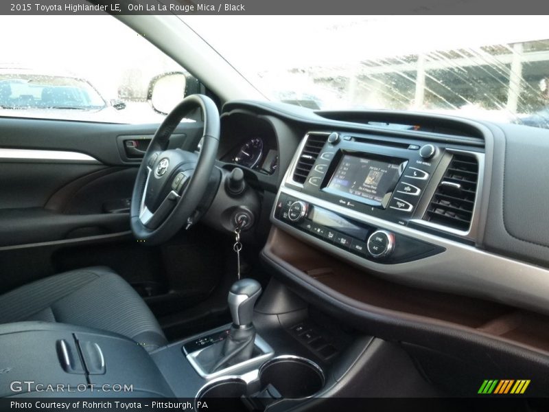 Ooh La La Rouge Mica / Black 2015 Toyota Highlander LE