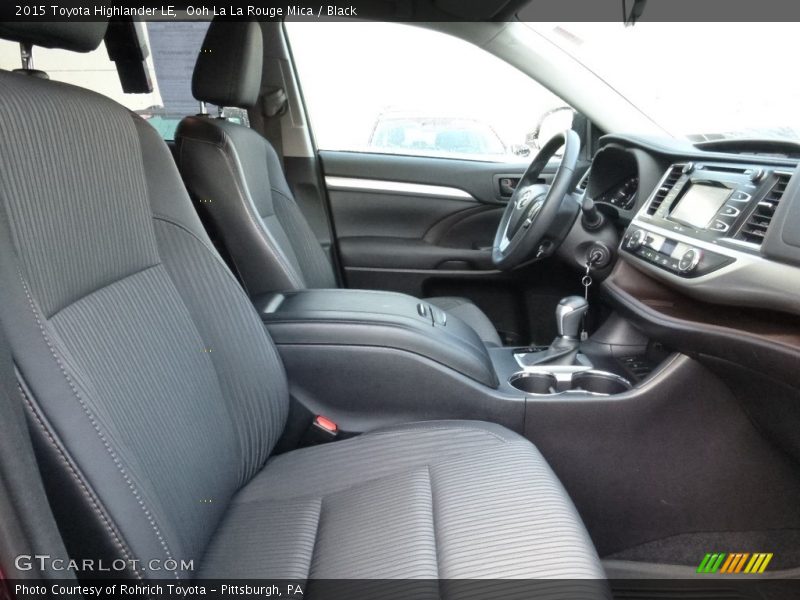 Ooh La La Rouge Mica / Black 2015 Toyota Highlander LE