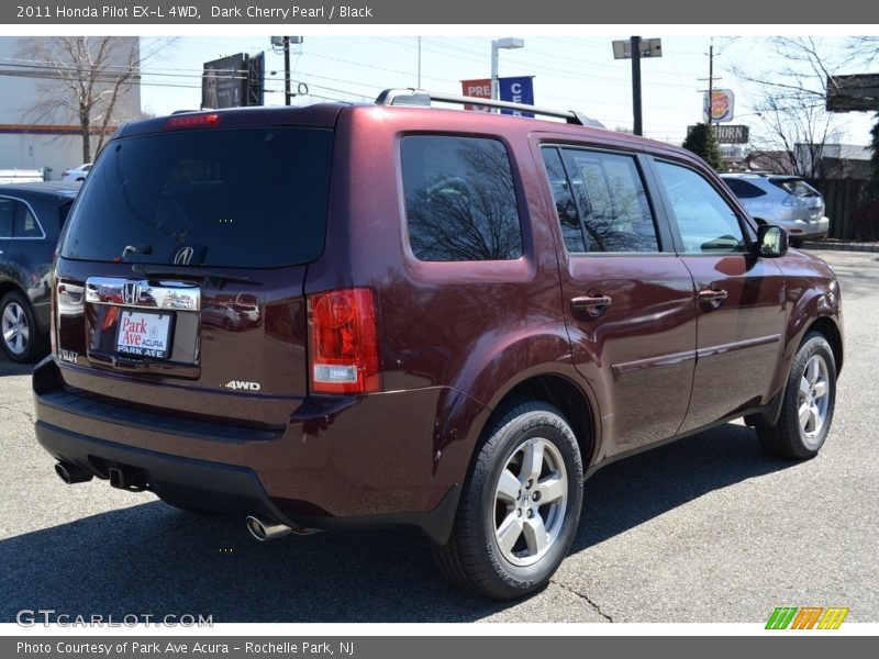 Dark Cherry Pearl / Black 2011 Honda Pilot EX-L 4WD