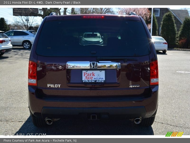 Dark Cherry Pearl / Black 2011 Honda Pilot EX-L 4WD