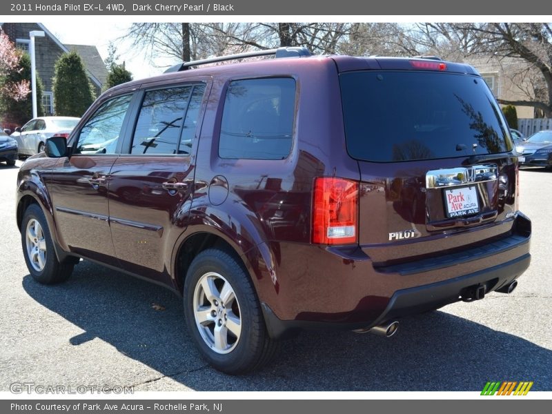 Dark Cherry Pearl / Black 2011 Honda Pilot EX-L 4WD