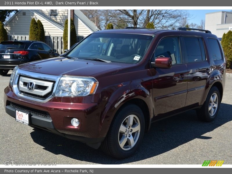 Dark Cherry Pearl / Black 2011 Honda Pilot EX-L 4WD