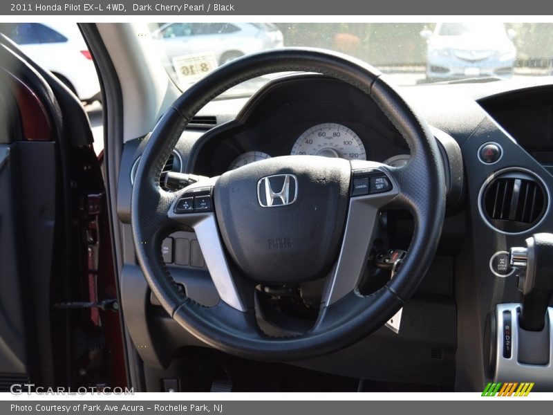 Dark Cherry Pearl / Black 2011 Honda Pilot EX-L 4WD