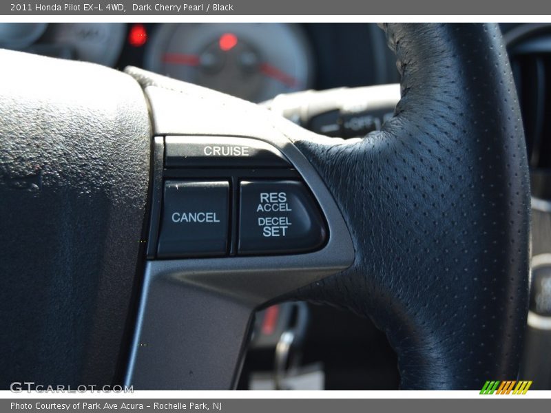 Dark Cherry Pearl / Black 2011 Honda Pilot EX-L 4WD