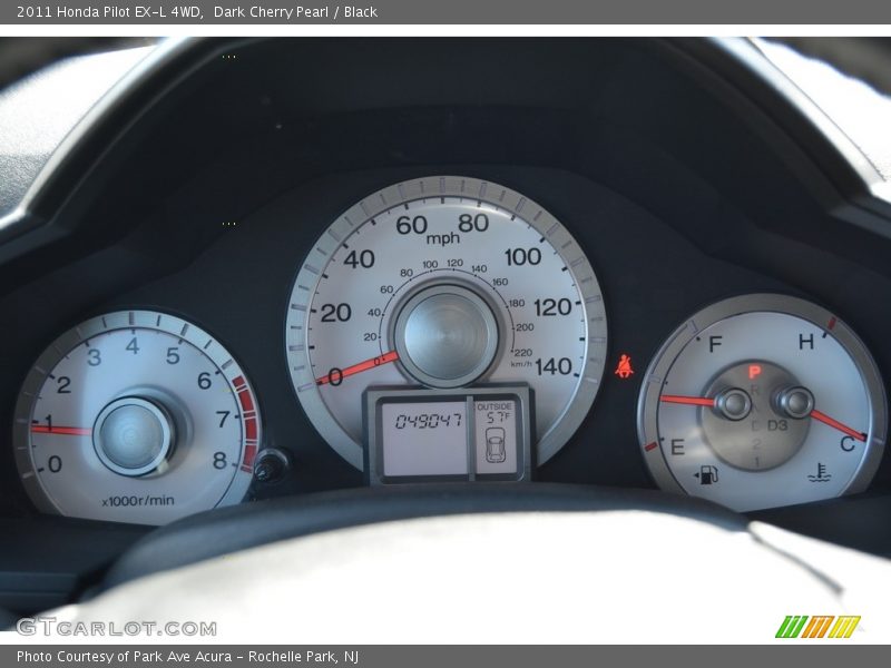 Dark Cherry Pearl / Black 2011 Honda Pilot EX-L 4WD