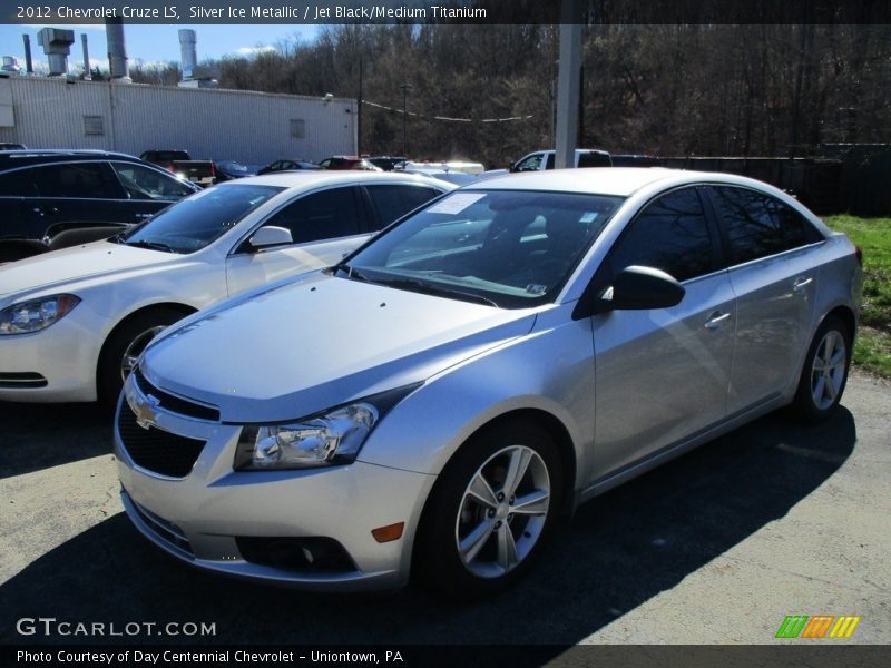 Silver Ice Metallic / Jet Black/Medium Titanium 2012 Chevrolet Cruze LS