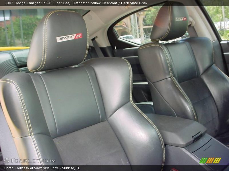 Detonator Yellow Clearcoat / Dark Slate Gray 2007 Dodge Charger SRT-8 Super Bee