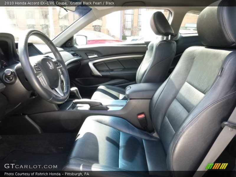 Crystal Black Pearl / Black 2010 Honda Accord EX-L V6 Coupe