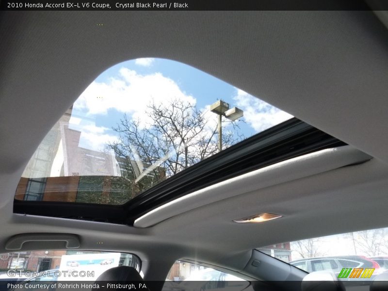 Crystal Black Pearl / Black 2010 Honda Accord EX-L V6 Coupe