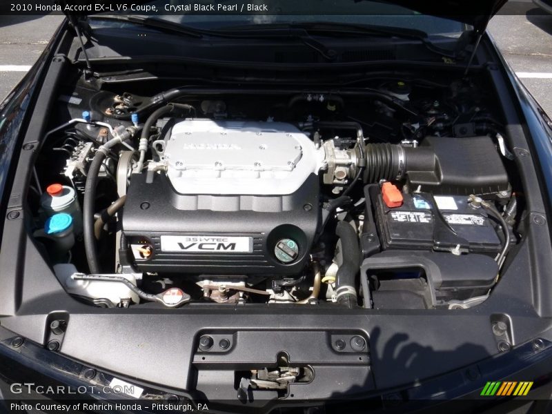 Crystal Black Pearl / Black 2010 Honda Accord EX-L V6 Coupe