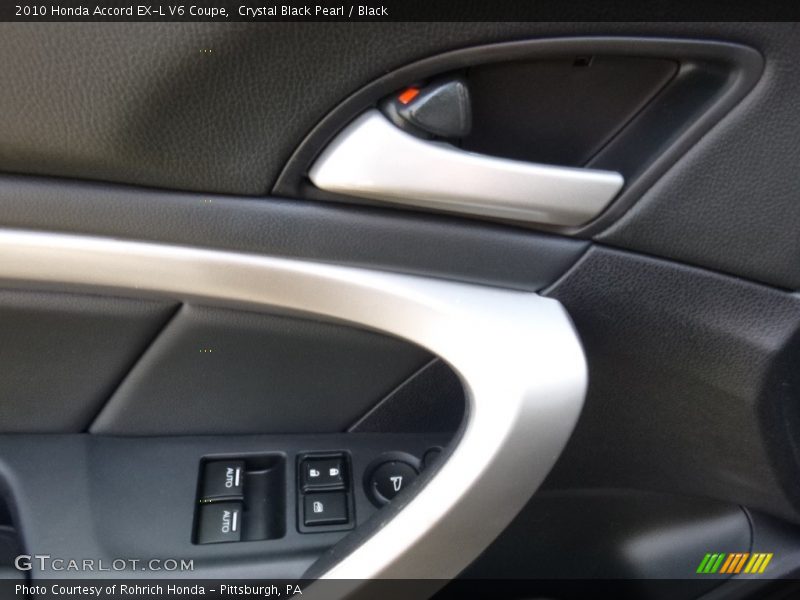 Crystal Black Pearl / Black 2010 Honda Accord EX-L V6 Coupe