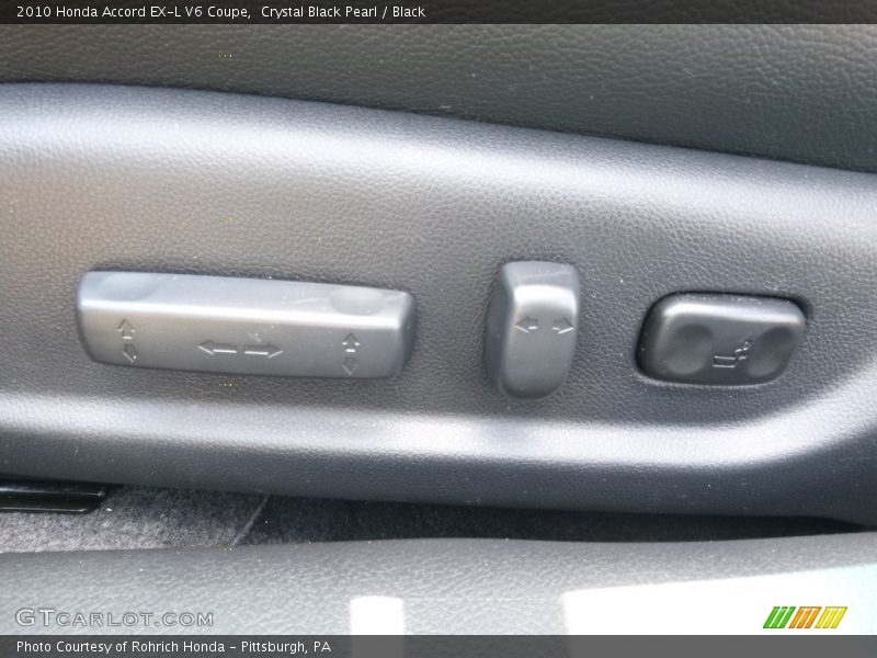Crystal Black Pearl / Black 2010 Honda Accord EX-L V6 Coupe
