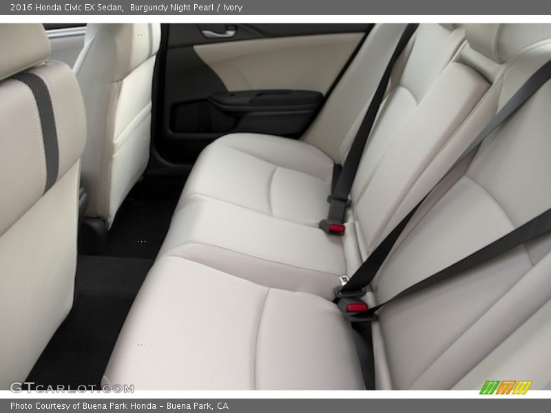 Burgundy Night Pearl / Ivory 2016 Honda Civic EX Sedan