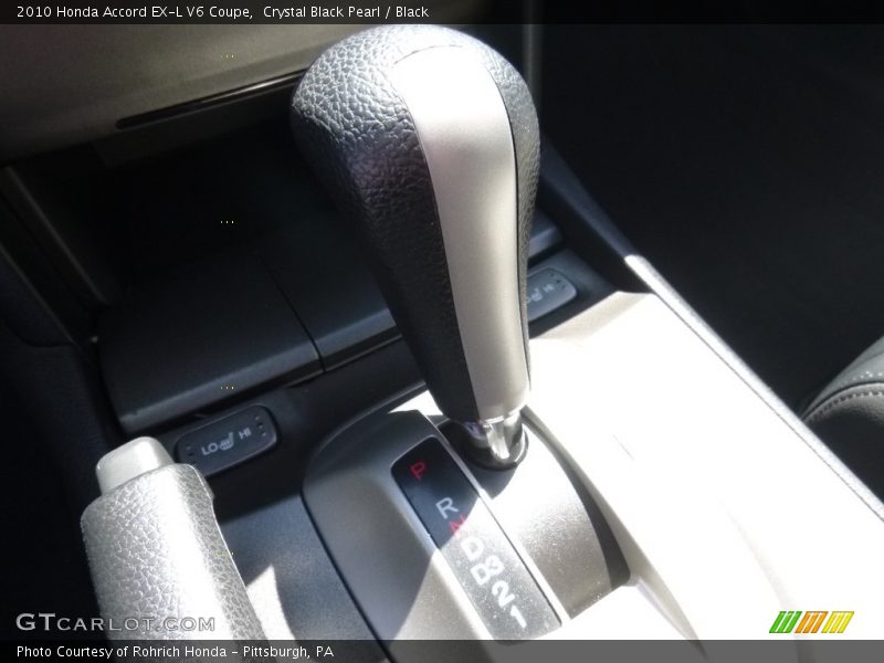 Crystal Black Pearl / Black 2010 Honda Accord EX-L V6 Coupe