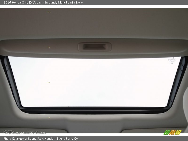 Burgundy Night Pearl / Ivory 2016 Honda Civic EX Sedan