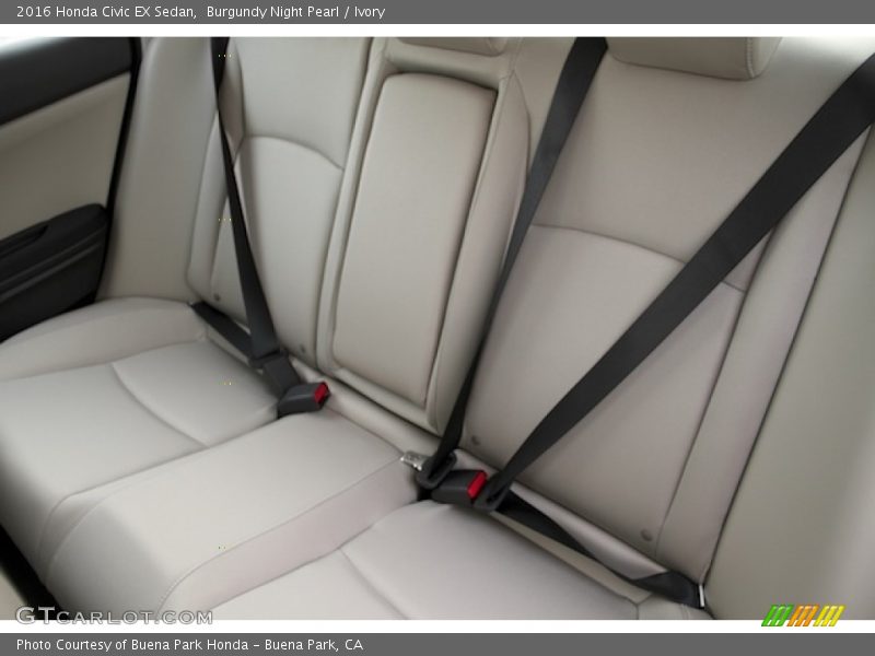 Burgundy Night Pearl / Ivory 2016 Honda Civic EX Sedan