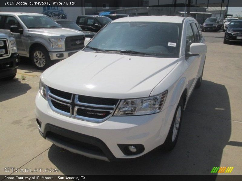 White / Black 2016 Dodge Journey SXT