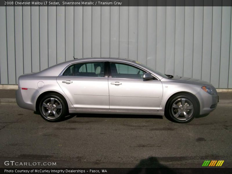 Silverstone Metallic / Titanium Gray 2008 Chevrolet Malibu LT Sedan