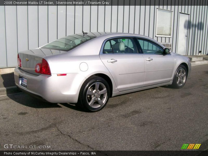 Silverstone Metallic / Titanium Gray 2008 Chevrolet Malibu LT Sedan