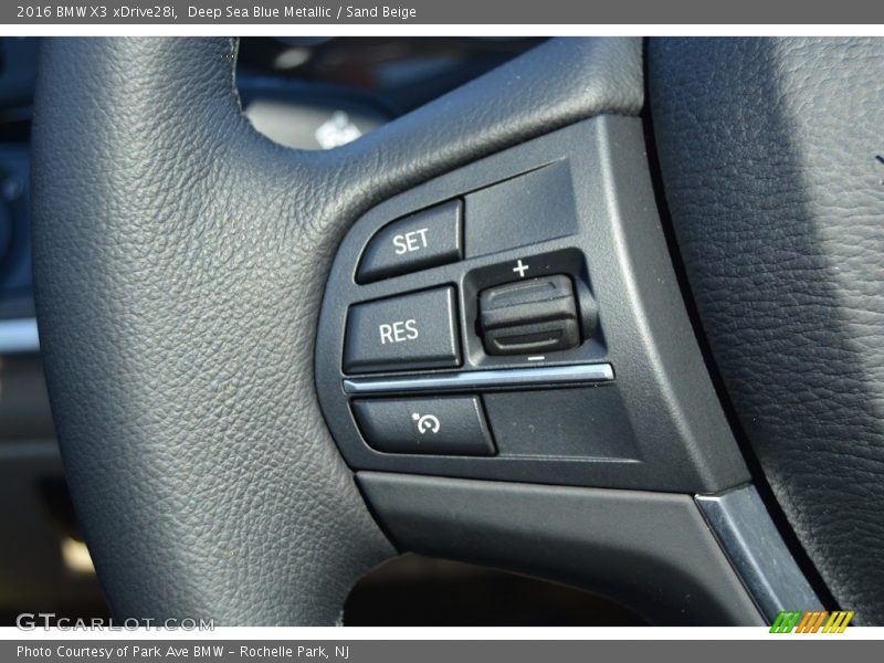 Deep Sea Blue Metallic / Sand Beige 2016 BMW X3 xDrive28i