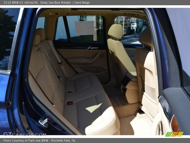 Deep Sea Blue Metallic / Sand Beige 2016 BMW X3 xDrive28i